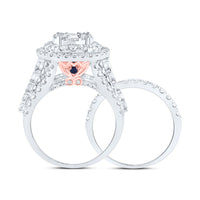 Load image into Gallery viewer, 3 7/8CTW-DIA ANA M 1/5CT-CRD FASHION BRIDAL SET
