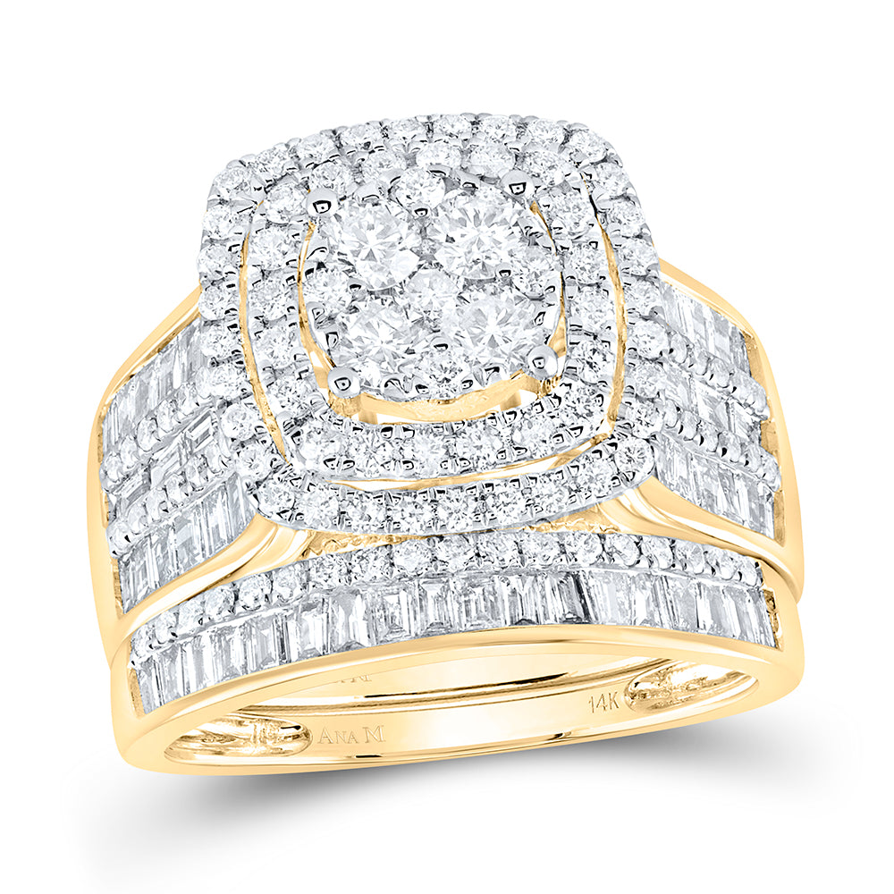 2 1/4CTW-DIA ANA M FASHION BRIDAL SET