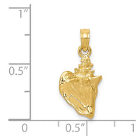 Load image into Gallery viewer, 14k 3-D Conch Shell Pendant
