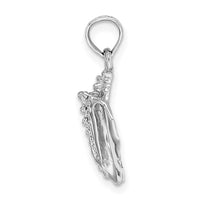 Load image into Gallery viewer, 14K White Gold Conch Shell Charm
