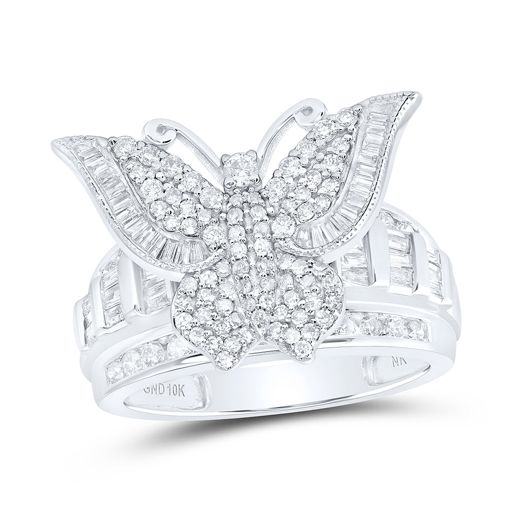 1CTW-DIA NK FASHION BUTTERFLY RING