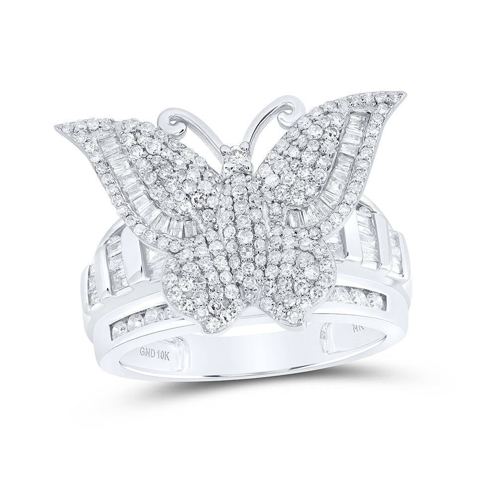 1 1/2CTW-DIA NK FASHION BUTTERFLY RING