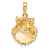 Load image into Gallery viewer, 14k Scallop Shell Pendant
