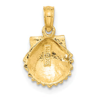 Load image into Gallery viewer, 14k Scallop Shell Pendant
