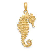 Load image into Gallery viewer, 14k 3-D Seahorse Pendant
