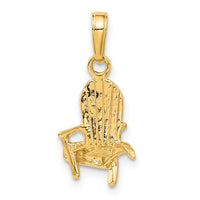 Load image into Gallery viewer, 14K 3D Adirondack Beach Chair Pendant

