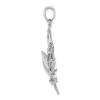 Load image into Gallery viewer, 14K White Gold Stone Crab w/Claw Extender Charm

