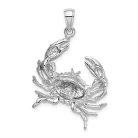 Load image into Gallery viewer, 14K White Gold Stone Crab w/Claw Extender Charm

