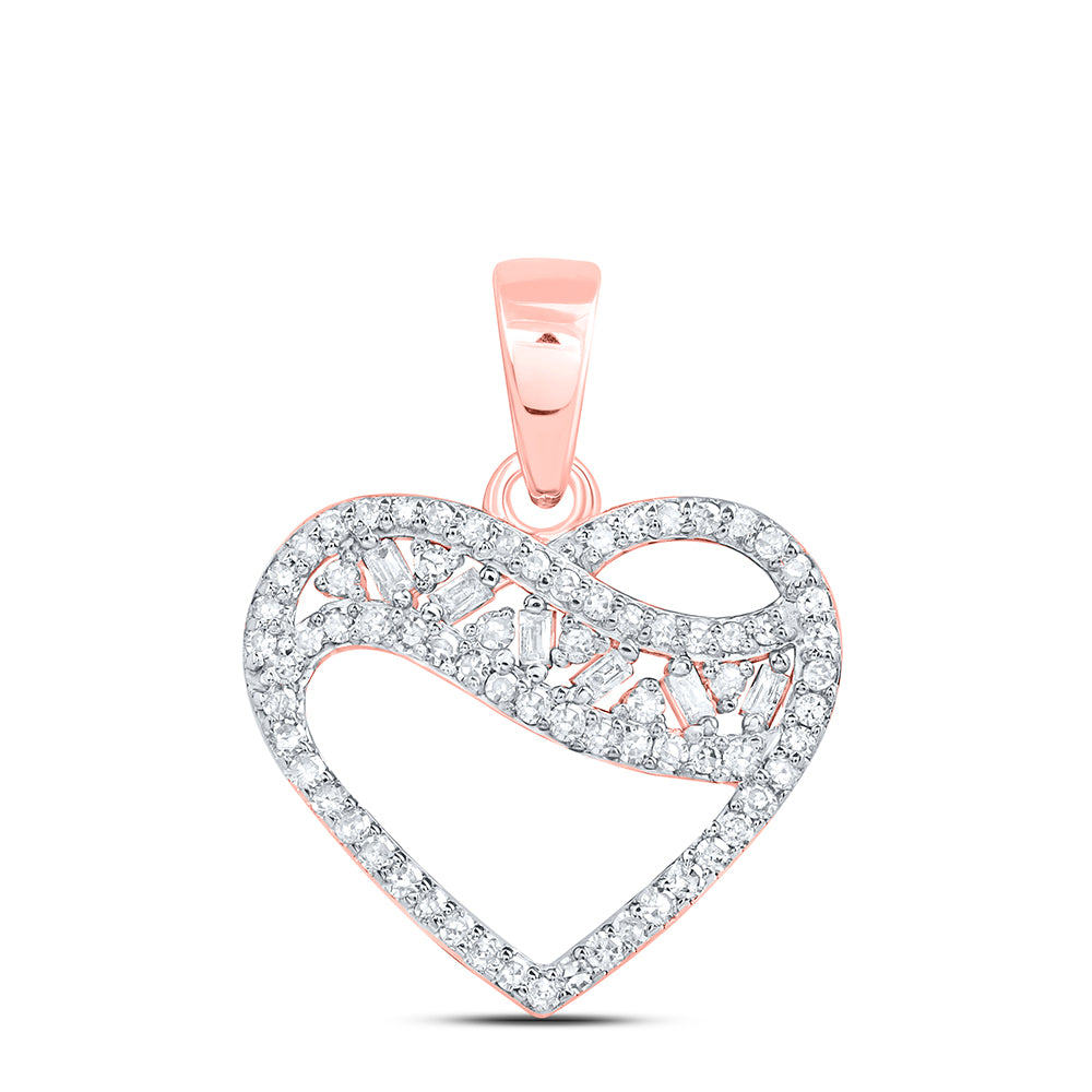 1/4CTW-DIA P1 GIFT HEART PENDANT