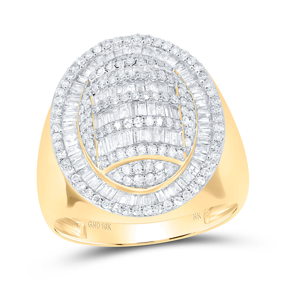 1 1/2CTW-DIA NK MENS OVAL SHAPE RING