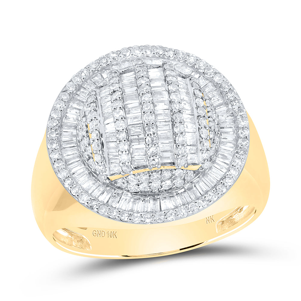 1 5/8CTW-DIA NK MENS ROUND SHAPE RING