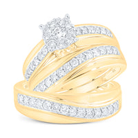 Load image into Gallery viewer, 1CTW-DIA NK ROUND SHAPE TRIO SET
