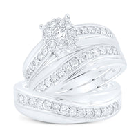 Load image into Gallery viewer, 1CTW-DIA NK ROUND SHAPE TRIO SET
