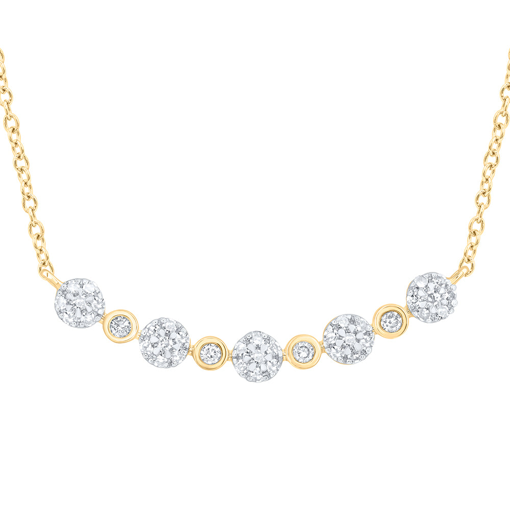 1/4CTW-DIA NK FASHION NECKLACE (18-INCH)