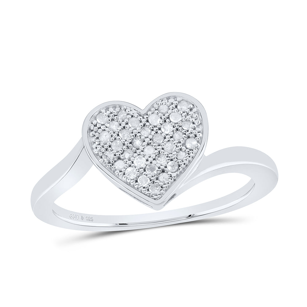 1/5 CTW-DIA P4 GIFT HEART RING