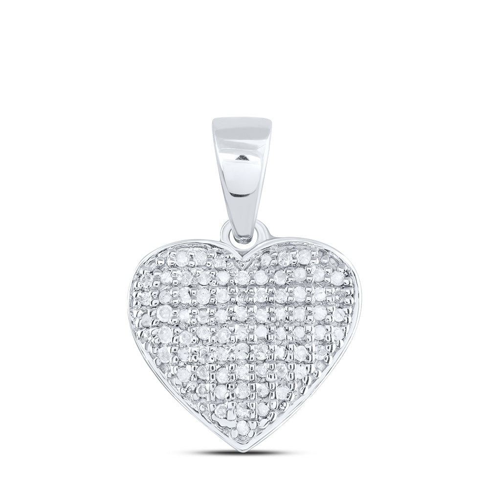1/8 CTW-DIA P4 GIFT HEART PENDANT