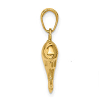 Load image into Gallery viewer, 14K Polished 3-D Dolphin Pendant
