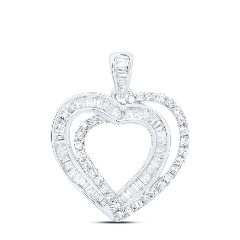 1/3CTW-DIA NK GIFT HEART PENDANT