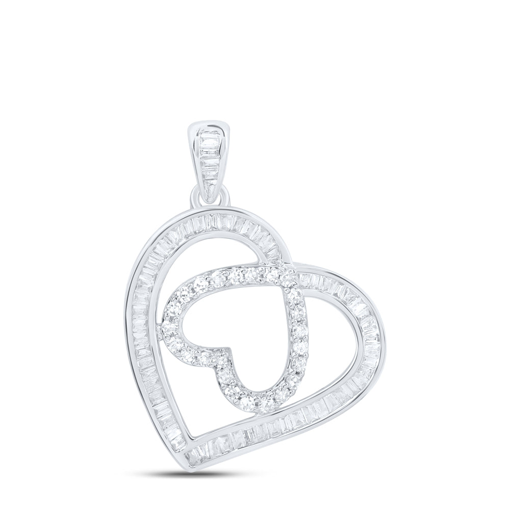 1/3CTW-DIA NK GIFT HEART PENDANT