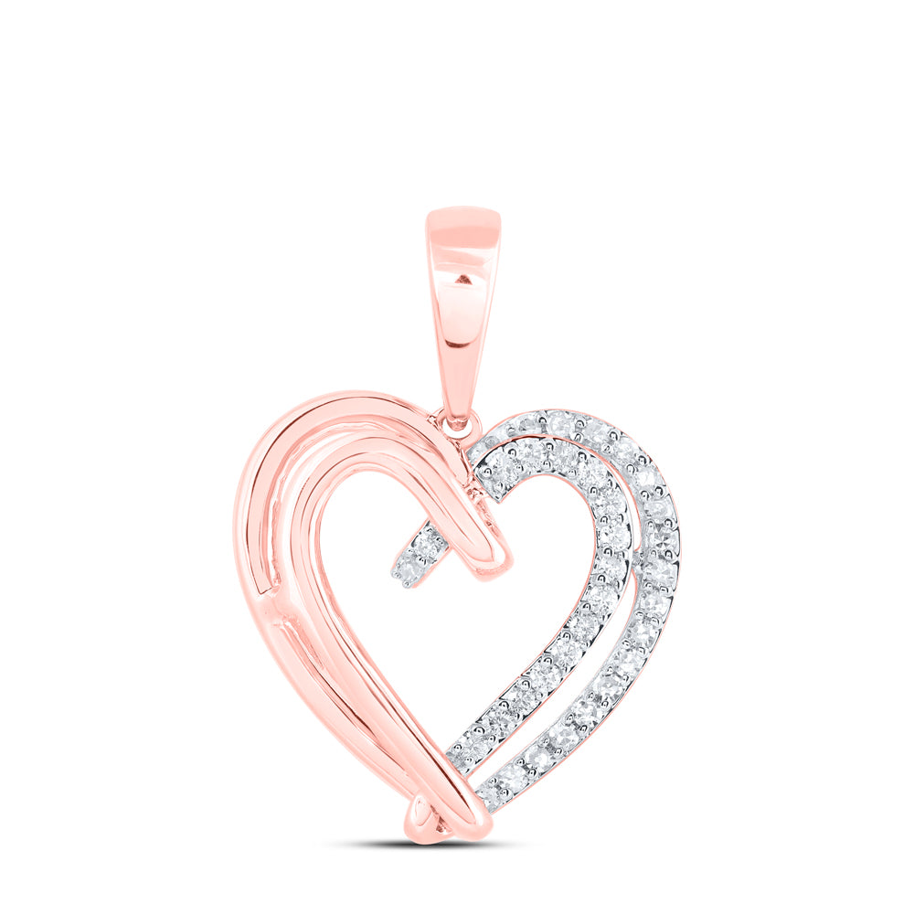 1/5CTW-DIA NK GIFT HEART PENDANT