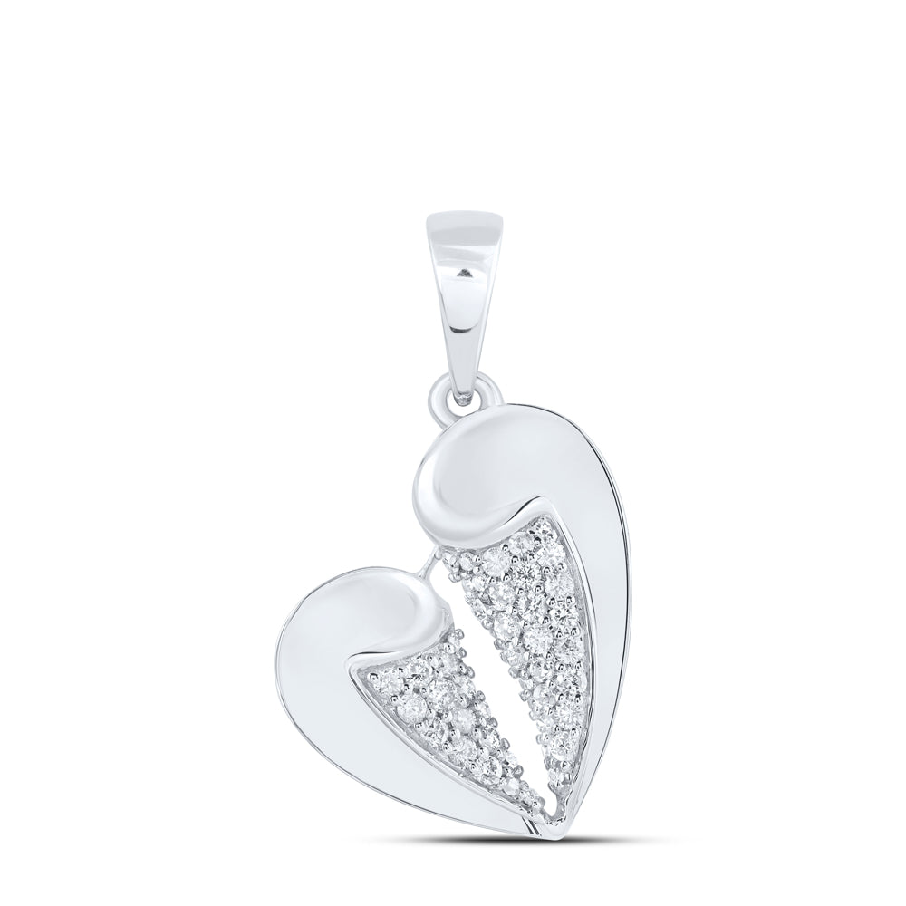 1/4CTW-DIA NK GIFT HEART PENDANT