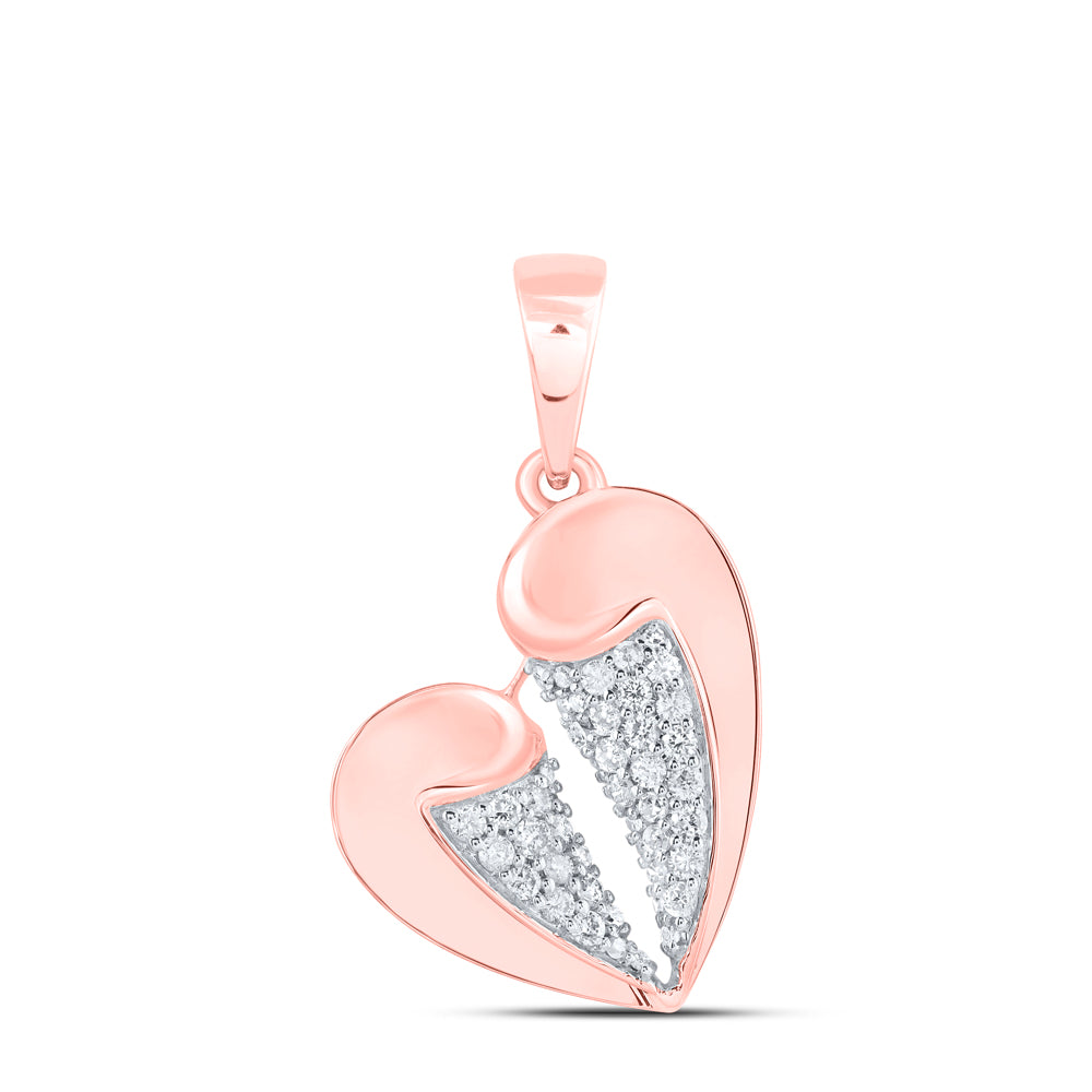 1/4CTW-DIA NK GIFT HEART PENDANT