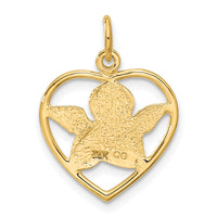 Load image into Gallery viewer, 14k Angel in Heart Charm
