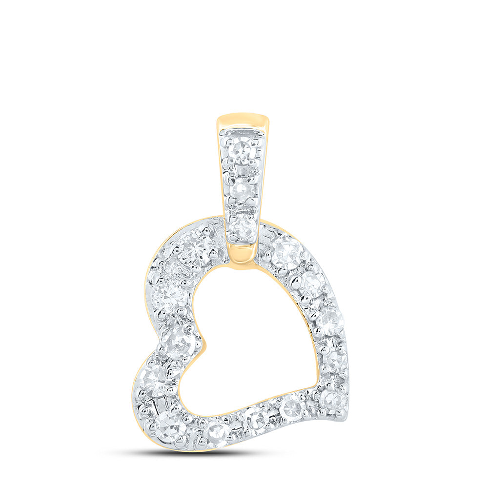 1/20CTW-DIA NK GIFT HEART PENDANT