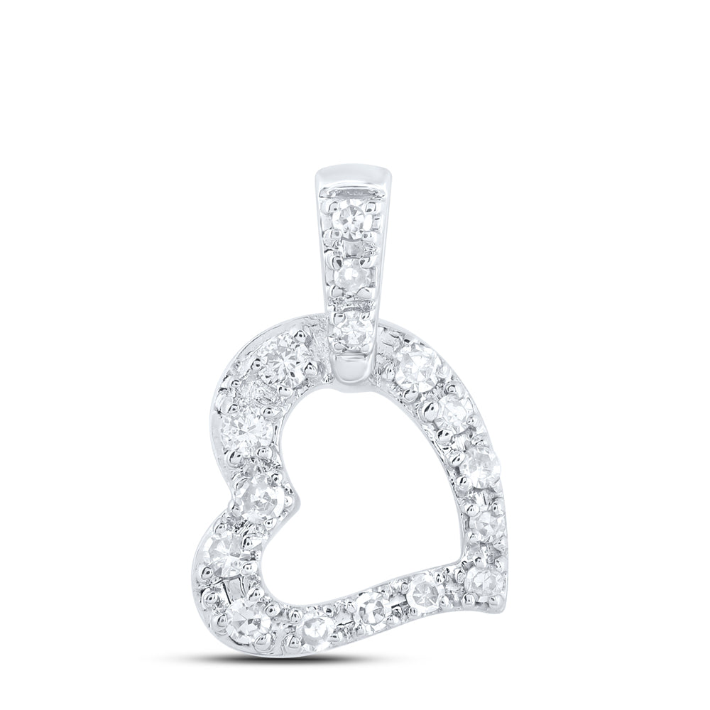 1/20CTW-DIA NK GIFT HEART PENDANT
