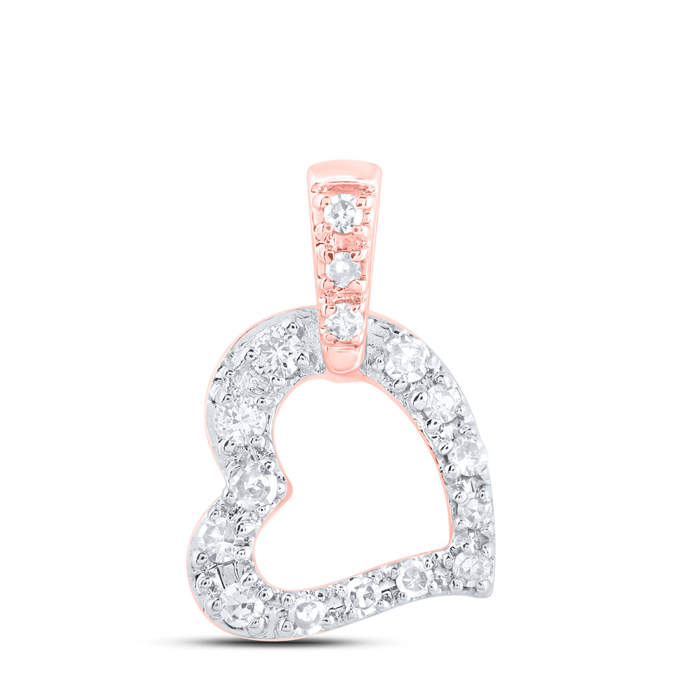 1/20CTW-DIA NK GIFT HEART PENDANT