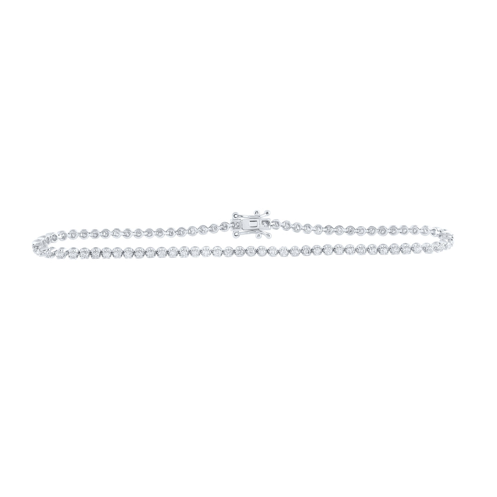 1 3/8CTW-DIA NK TENNIS BRACELET (8-INCH)