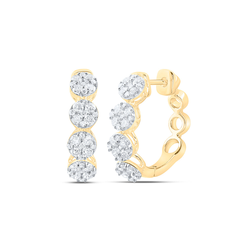 1CTW-DIA NK FASHION HOOPS EARRING