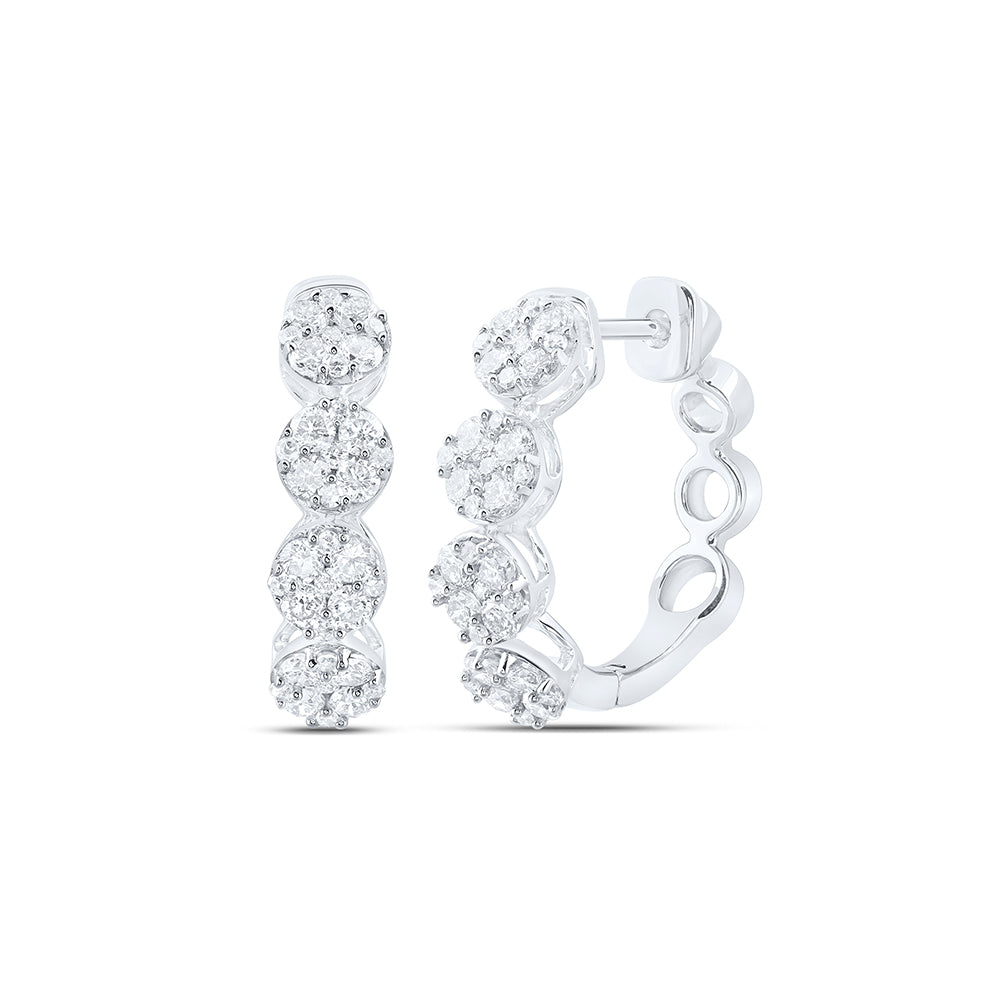 1CTW-DIA NK FASHION HOOPS EARRING