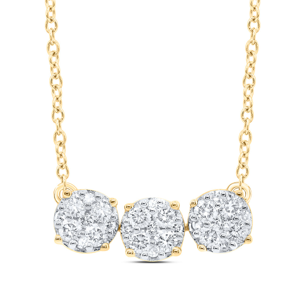 1/2CTW-DIA NK FASHION NECKLACE(18 INCH)