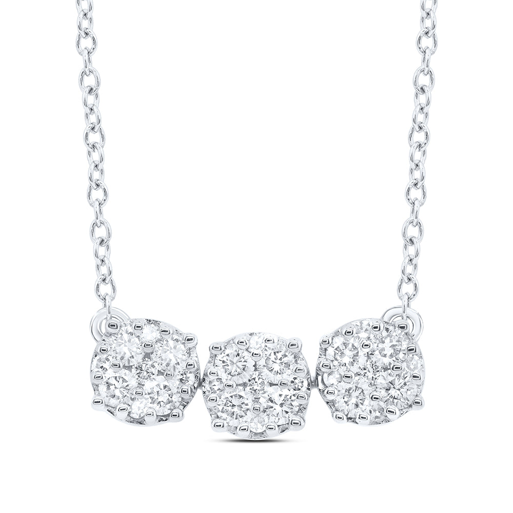 1/2CTW-DIA NK FASHION NECKLACE (18 INCH)