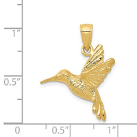 Load image into Gallery viewer, 14k Hummingbird Pendant
