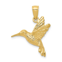 Load image into Gallery viewer, 14k Hummingbird Pendant
