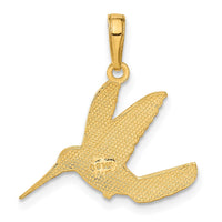 Load image into Gallery viewer, 14k Hummingbird in Flight Pendant
