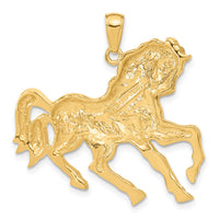 Load image into Gallery viewer, 14k Horse Galloping Pendant

