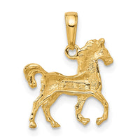 Load image into Gallery viewer, 14k Standing Horse Pendant
