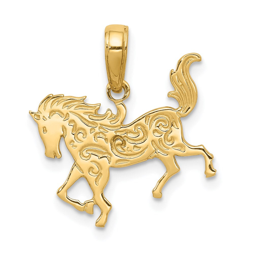 14k Horse Pendant