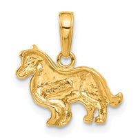 Load image into Gallery viewer, 14k Collie Dog Pendant
