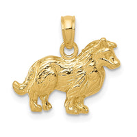 Load image into Gallery viewer, 14k Collie Dog Pendant
