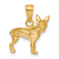 Load image into Gallery viewer, 14k Chihuahua Dog Pendant
