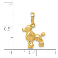 Load image into Gallery viewer, 14k Poodle Dog Pendant
