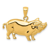 Load image into Gallery viewer, 14k Pot Belly Pig Pendant
