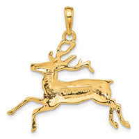 Load image into Gallery viewer, 14k Deer Running Pendant
