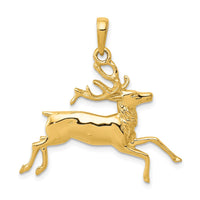 Load image into Gallery viewer, 14k Deer Running Pendant
