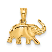 Load image into Gallery viewer, 14k 3-D Elephant Pendant
