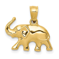 Load image into Gallery viewer, 14k 3-D Elephant Pendant
